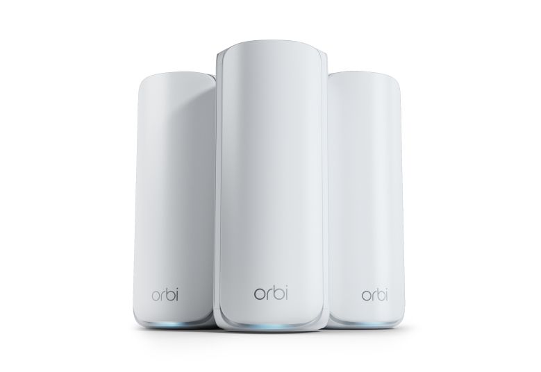 NETGEAR Orbi RBE773 - WiFi 7 Mesh WiFi System - 11000 Mbps - Tri-Band - 3-Pack