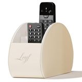 Leyf Afstandsbedieninghouder, elegante tv-organizer van hoogwaardig kunstleer met meerdere vakken voor afstandsbedieningen, sleutels, smartphones en meer, opbergoplossing