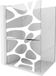 Mexen Kioto+ L douchescherm met plank Walk-in 100 x 200 cm, witte golf, chroom