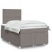 Maison Exclusive - Sommier à lattes de lit avec matelas taupe 120x200 cm tissu