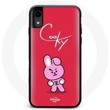 Maniacase Etui voor Iphone XS BTS Bangtan Boys BT21 Cooky Rode Achtergrond