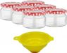 Merkloos Inmaakglas, weckpot, 230 ml, inclusief trechter, 250ml