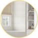 Mobliva Miroir Mural, Design Moderne, 61 X 61 Cm, Doré