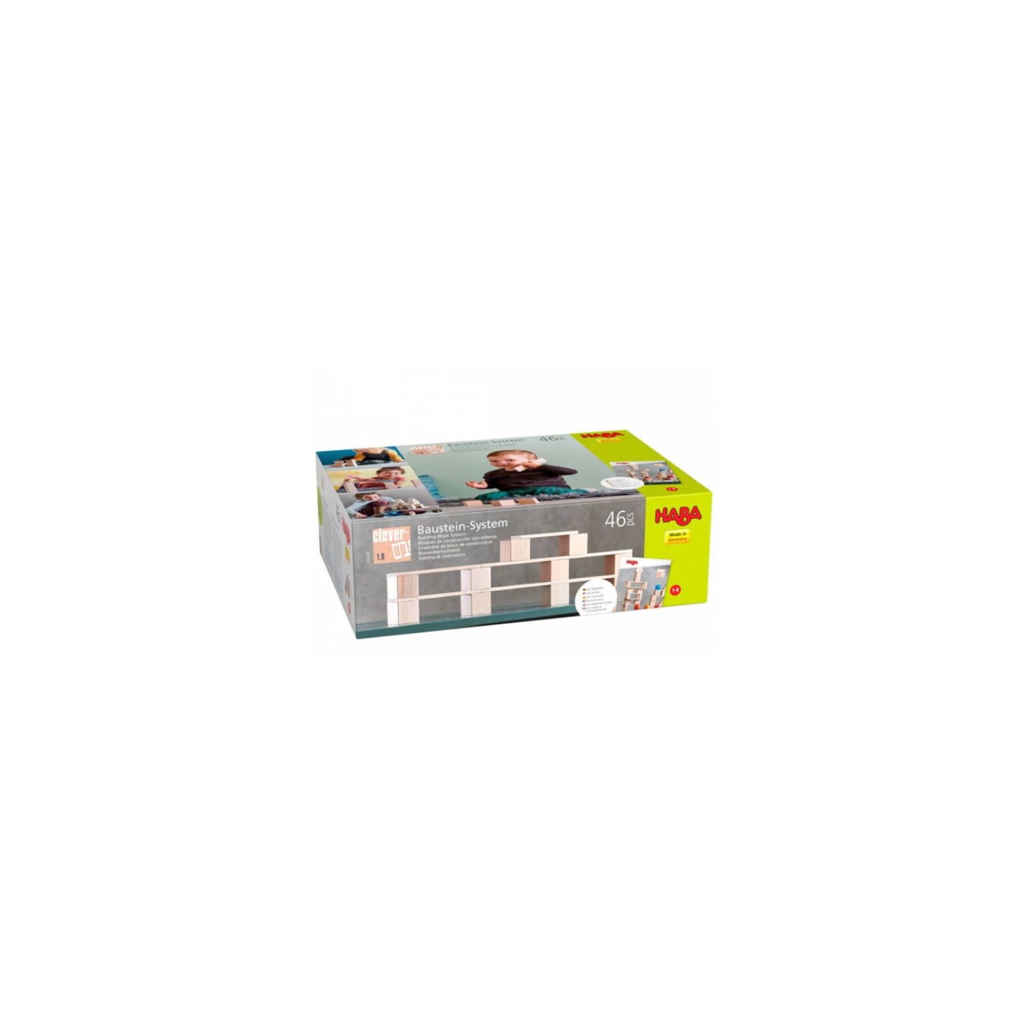 Haba Bouwsteensysteem Clever-Up! 1.0 - Hout - Beige