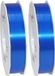 Merkloos 2x XL Hobby/decoratie blauwe kunststof sierlinten 2,5 cm/25 mm x 91 meter