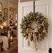 Decoris Kerstkrans hanger - 3x - 28 cm - ijzer - kerstkransen ophangen - deurhanger/haak - deurhanger