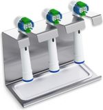 Portebrosse à dents avec plateau égouttoir pour 3 brossettes