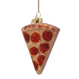 Vondels boule de noël - Point de pizza 10cm en verre, couleur multi 1 pièce