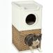 PawHut Tour pour chat Panneau de particules 41x41x75,5cm Crème