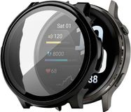 Bandz PC Cover met Glas (Zwart) – slank, schokbestendig beschermhoesje voor optimale schermveiligheid – geschikt voor Garmin Venu 3S (41mm)