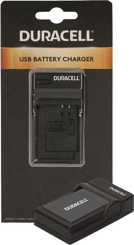 Duracell USB Charger for Nikon EN-EL9 - Black - Includes Cable