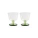 Verre à pied Petal - Vert - Verre borosilicaté