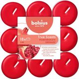 Bolsius Geurtheelicht - True Scents - Pomegranate - 18 stuks - Rood