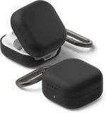 Ringke Silicone Hoesje Geschikt voor Samsung Galaxy Buds 4 / 4 Pro - Zwart