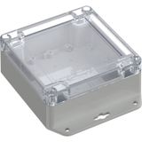 TRU COMPONENTS 6U07111105737 TC-13865268 Boîtier industriel 136,5 x 106,5 x 45 ABS-PC Gris clair, Transparent 1 pièce(s)