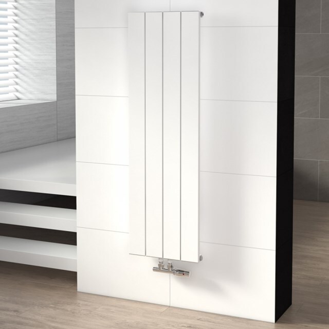 Maxaro Aluminium Designradiator Jupiter Mat Wit 701 Watt 37,5x120cm Verticaal