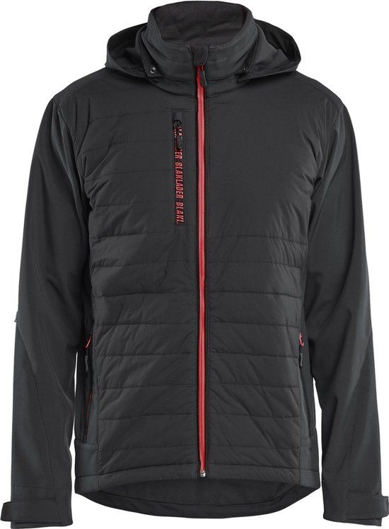 Blåkläder Werkjas Hybrid Jas 47432513 Zwart/Rood Katoen/Polyester Mannen S