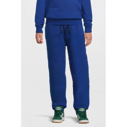 Orange Stars fleece joggingbroek met contrasterende bies blauw