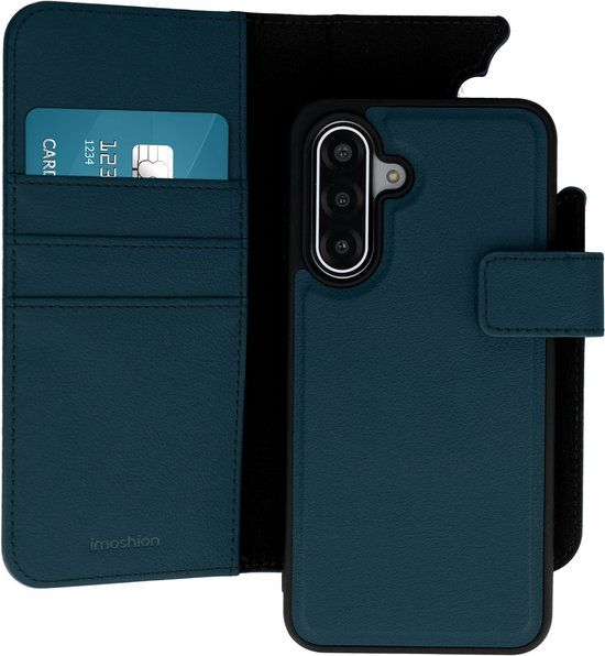 imoshion Hoesje - Geschikt voor Samsung Galaxy A17 (5G) / A17 (4G) - Uitneembare 2-in-1 Luxe Bookcase - Blauw