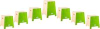 Klaslokaal Nino Percussion Klaslokaal Stapelbare Cajon Box Drum—Groepsritmeset, 7 st.