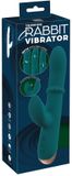 You2Toys Stotende Rabbit Vibrator met Moving Ring Groen