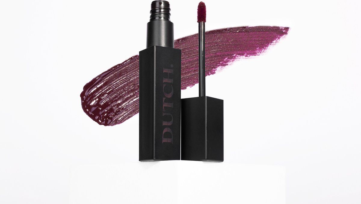 DUTCH. Cosmetx - DEEPLY - Liquid Lipstick - Deep Purple - Vegan - Long Lasting