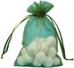 Merkloos / Sans marque Mosgroen organza zakje – 15×23 cm – 25 st – Organza
