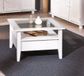 Interlink Provence Koffietafel Vierkant 75x75x45cm Wit Glas