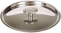 Pentole Agnelli Linea 1907, deksel van gepolijst staal met ponticello, zilver, 20 cm