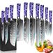 Set de 10 couteaux de cuisine avec couteaux professionnels en emballage cadeau