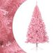 Demi Sapin De Noël Rose 210 cm PVC