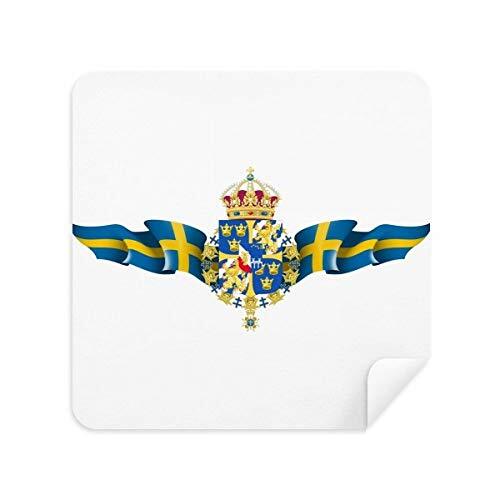 DIYthinker Zweden Nationaal Embleem Land Symbool Bril Reinigingsdoek Telefoon Scherm Cleaner Suede Stof 2 stks