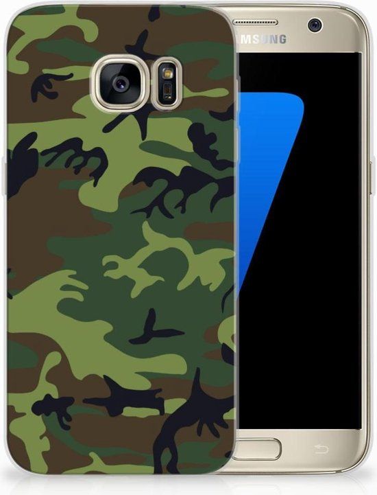 B2Ctelecom TPU Siliconen Hoesje Design Army Dark voor Samsung Galaxy S7