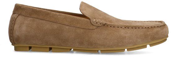 Manfield Heren Taupe Suède Loafer Maat 40