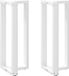 Pieds de table de bar 2 pcs forme T 50x35x(100-101) cm acier blanc