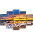 Homemania Afbeelding eiland-5 natuur en landschappen per woonkamer, meerkleurig, 95 x 0,3 x 60 cm, HM205MDF122, MDF