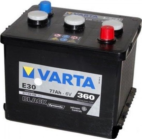 Varta Accu 6 Volt 77 AH Din 07715