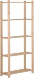 vidaXL Opbergrek 5-laags 80x28,5x170 cm massief grenenhout
