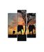Homemania Wandfoto, olifant, 3-delig, dieren, woonkamer, slaapkamer, meerkleurig, 57 x 0,3 x 60 cm, HM203MDF240, MDF