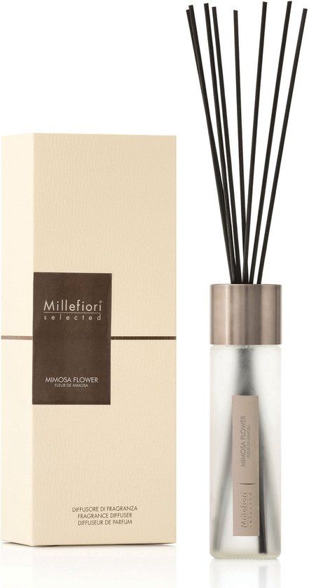 Millefiori Milano Selected Geurstokjes 350 ml - Mimosa Flower - Geel