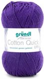 Gründl Wolle 865-109 Cotton Quick Uni Breigaren Katoen Paars Blauw