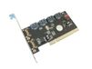 KALEA-INFORMATIQUE PCI SATA-controllerkaart met 4 poorten. PCI 32 bits met Silicon Image SIL 3124-chipset, Raid 0 1 5