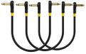Monkey Loop Pro Link pedaal gitaar patchkabel 15 cm jack gehoekte naar jack 3-pack