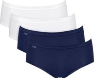 Sloggi Women Basic+ Midi (4-pack) - dames slip - wit