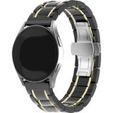 Strap-it Samsung Bracelet en céramique avec maillons Samsung Galaxy Watch 7 - 44mm (noir/doré)