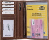 LeonDesign Autopapieren Mapje - A6 map - Hunter Leer - Middenbruin