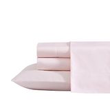 Laura Ashley Queen Sheet Set, luxe satijn katoenen beddengoed, 800 draadtelling, zacht en glad woondecoratie (massief roze, koningin)