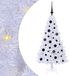vidaXL Kunstkerstboom Wit 120 cm PVC en Staal