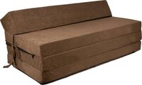 Viking Choice Opvouwbaar matras met hoofdkussen - Lichtbruin - 200cm x 120cm x 10cm - Wasbare hoes