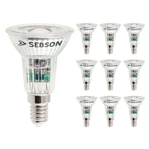 SEBSON 10 x E14 COB LED Lamp 5W Warm Wit 3000K, vervangt 50W Halogeenlamp, 420lm, 230V LED Lichtbronnen, Inbouwspot 46°